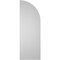 Ekena Millwork Quarter Round Top Left Surface Mount PVC Gable Vent w/ 3-1/2"W x 1"P Standard Frame, 14"W x 40"H GVPQL14X4001SN - alternate 5
